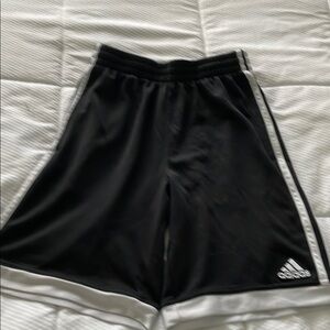 Adidas Black and White Athletic Shorts